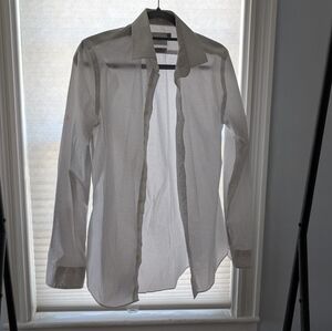 Slim printed mens button down